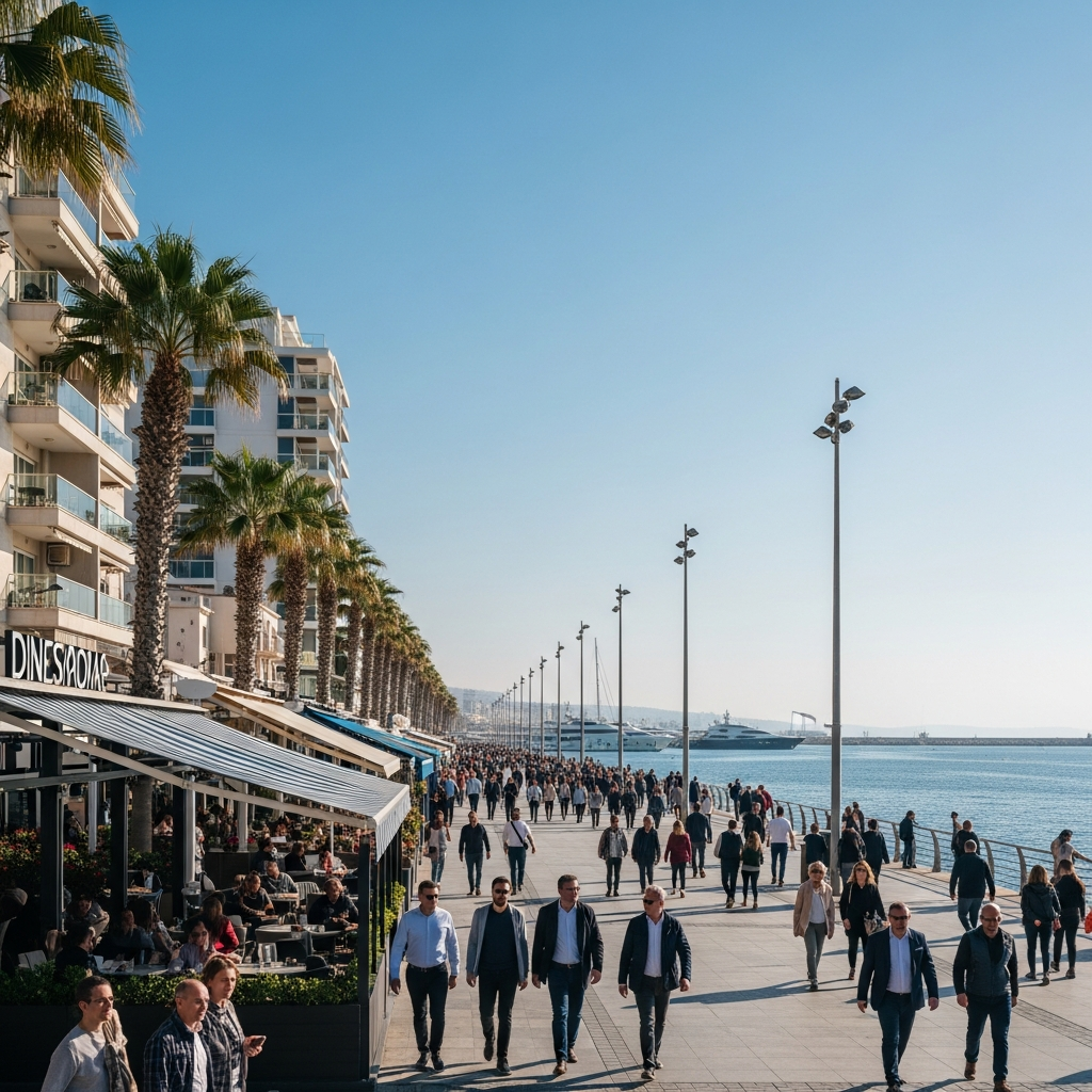 Limassol waterfront — cost of living in Cyprus